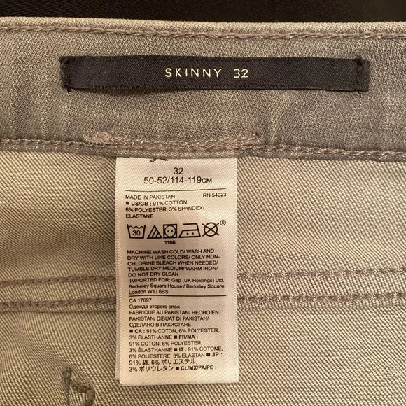 Banana Republic size 32 skinny grey jeans - Picture 4 of 4